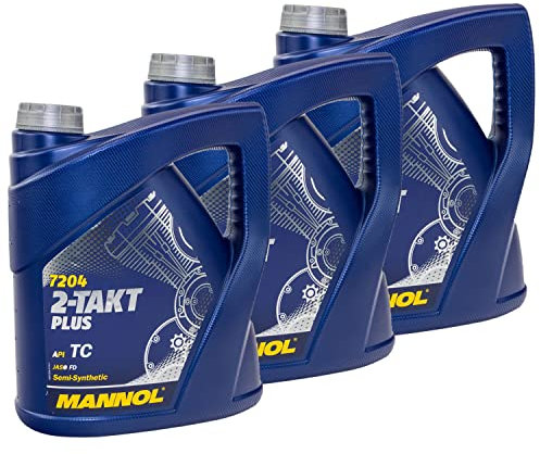 Motoröl Gemisch Öl MANNOL 2-Takt Plus API TC 3 X 4 Liter