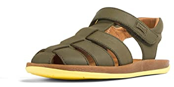 Camper Kids 80177 Bicho T-Strap Sandal for Boys Green, 25 (EU)