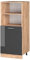 Vicco Armario para Horno Empotrado R-Line, Antracita Alto Brillo/Roble Dorado, 60 cm