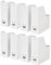 home stuff Fluns A4 Magazine File Storage Document Organizer Paper Book, Cardboard Magazine File Holder Rack Display, Binder Newspaper Holder, White (Set of 8)