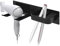 Adorila Hair Dryer Holder Wall Mounted, Self Adhesive Blow Dryer Holder, Hair Tool Organizer for Hair Dryer, Curling Wands (Black)