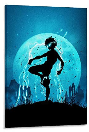JEYUAN Poster und Drucke 60 * 90cm Senza Cornice Hxh Killua Zoldyck Animen Tela decorativa Wall Art Soggiorno Poster Camera da letto