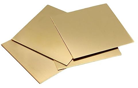 Drincoshow H62 Brass Plate Yellow Brass Sheet 0.5-10mm (2mm*60mm*100mm)