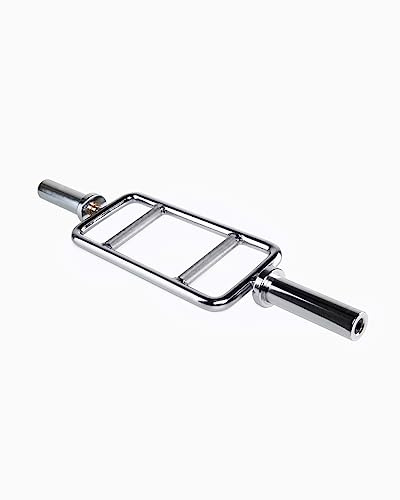 BOOMFIT Barre de Triceps Olympique 50mm | Prise Neutre et Marteau Musculation | Isolation Bras sans Douleur | Acier Carbone 180kg | Idéal Home Gym et Athlètes