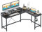 CubiCubi Schreibtisch L Form 170x120cm, Gaming Tisch Eckschreibtisch, Schreibtisch mit Langer Monitorständer, Schwarz