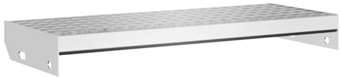 vidaXL Gitterroststufe 60x24x7 cm Verzinkter Stahl