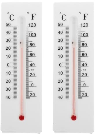 EXCEART Thermometer Schlüsselversteck Outdoor Kunststoff Wandthermometer Mit Versteckfach Für Ersatzschlüssel Und Dekoration Im Innen- Und Außenbereich