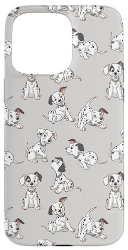 iPhone 15 Pro Max Disney Classic 101 Dalmatians Puppies Soft Grey Case