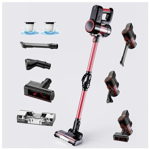 Aspirateur Balai Laveur sans Fil 5 en 1 Compact - Puissant 16000Pa, Aspirateur Serpillere sans Fil pour Voiture, Maison, Bureaux, Poils d'animaux
