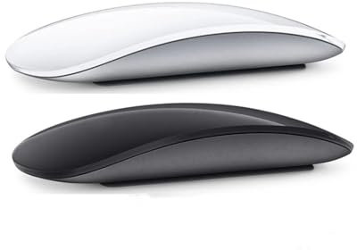 Ultra-Thin Magic Mouse Bluetooth 5.0 Wireless Mouse Silent Multi Arc Touch Mice For Laptop Ipad Mac PC Macbook (black)