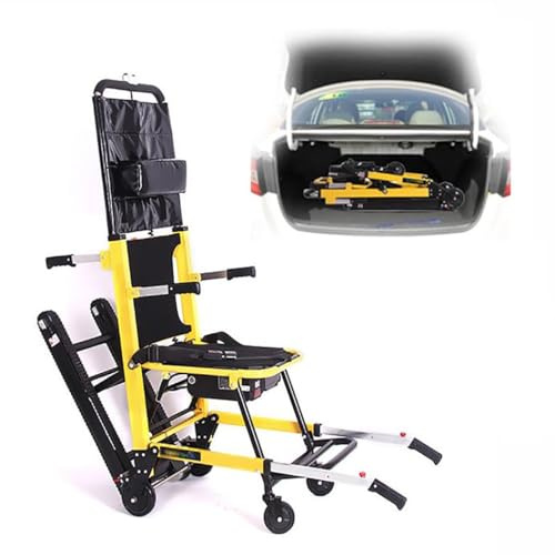 Treppensteiger Rollstuhl Für Erwachsene,Treppensteiger,Rollstuhl Faltbar,Treppenlift,Elektrischer Treppenrollstuhl,Treppenlifte Patienten-Transporthilfe A