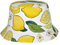 Oudrspo Gelber Bucket Hat mit Zitronen-Zen-Stein-Druck für Damen, Sommer, Sonne, Strand, Reisemütze, Herren-Bucket-Hut