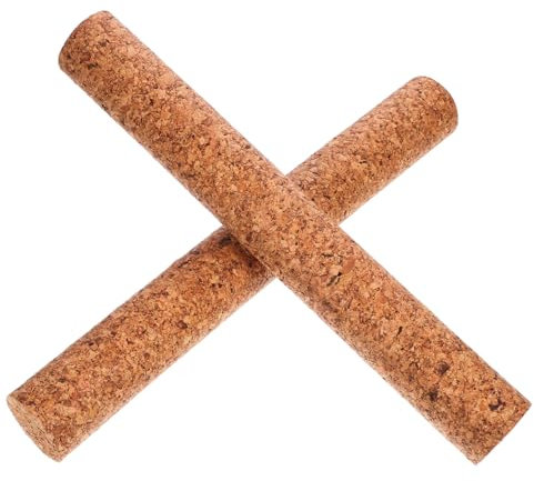 CIYODO 2st Korkstopfen Stecker Für Weinflaschen Natürliche Weinkorken Weinbierkorken Spitz Zulaufende Weinverschlüsse Konische Korkstecker Korkmasse Flaschenverschluss Flaschenverschlüsse