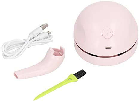 Glomora Aspiradora de Escritorio Mini aspiradora de Escritorio portátil Rosa Limpiador de Teclado de Oficina con Carga USB