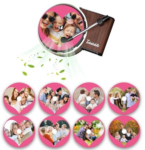 WOCOCN Lufterfrischer, Auto-Lufterfrischer, personalisierbar, für Fotoaufnahmen, 9 Stück (Pink, Jasmin) (Pink Love)