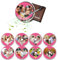 WOCOCN Lufterfrischer, Auto-Lufterfrischer, personalisierbar, für Fotoaufnahmen, 9 Stück (Pink, Jasmin) (Pink Love)