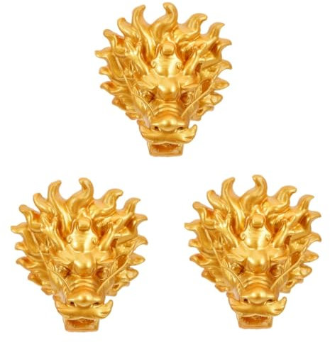 PAMINGONO 3stücke Dragon Fountain Elegante Wandfontäne Für Außenbereich Dekorativer Gartenbrunnen Aus Langlebigem Resin Einfache Installation Für Luxuriöse Gartengestaltung