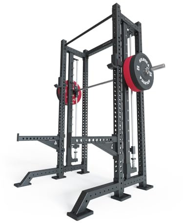 Atletica R8 Spectre Short | Power Rack | Smith Machine inklusive | Latzug-Anbau mit Leg Blocker optional| 3mm Stahl Größe R8 Spectre Short