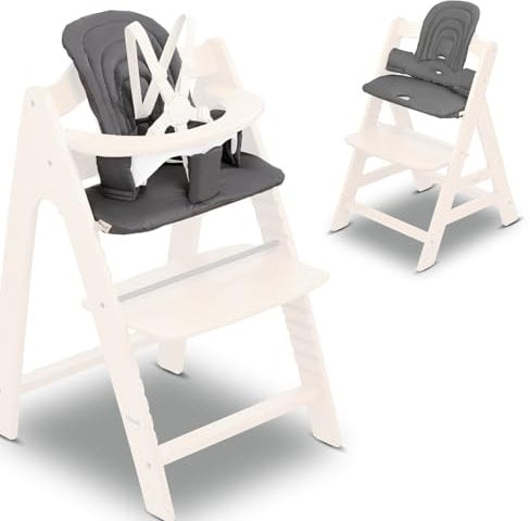 hauck Sitzkissen, Dark Grey - Kompatibel mit Highchair Baby Seat Sitzverkleiner für Alpha+, Beta+ & Arketa, OEKO-TEX® STANDARD 100, Baby Sitzauflage Weich Gepolstert, Waschbar, Pflegeleicht, Robust