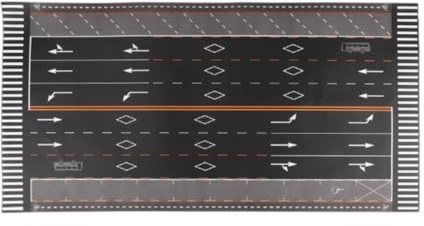 1/64 Parking Lot Mat Model Car Vehicle Scene Display Large Garage Toy Mouse Pad, A