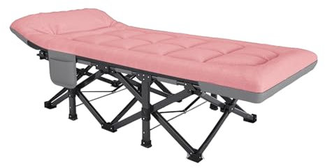 YHHLWXMDZ Feldbett mit Matratze, Gartenliege Klappbar, Tragbares Klappbett Zum Schlafen, Klappbett für Outdoor-Reisen, Campen, Strandurlaub