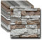 3D Wall Panels,3D Wall Panels Peel and Self Adhesive, Red Brick Wall Panels,Waterproof Self Adhesive PVC Retro Panels for Living Room Bedroom Kitchen (11.8 * 11.8 inch*10pcs) (Beige