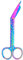 Verbandschere für Krankenpfleger, 14 cm, mehrfarbig, Pfotenabdruck, Edelstahl, ideal für Erste Hilfe, Krankenschwestern, Medizinstudenten, Sanitäter, Tierärzte, Erste Hilfe (Regenbogenflocken, 14 cm)