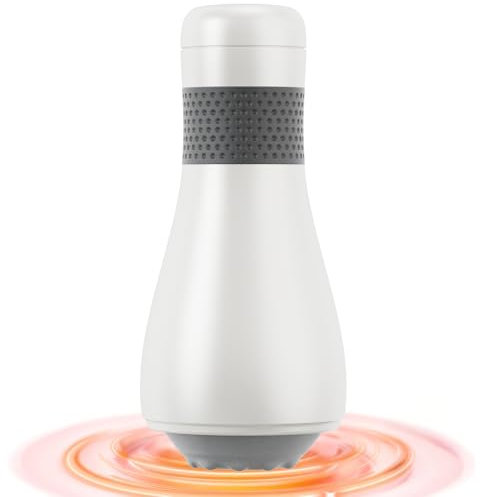 Massagegerät, Unegnel Fußmassagegerät 6 Gänge, 4250 U/min Hochfrequenz Vibration Massagegerät, 4 Massageköpfen Lymphdrainage Gerät, Nackenmassagegerät, Lindert Müdigkeit und Muskelentspannung