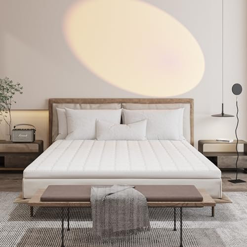 EGO HOME Matratzen Topper 180x200, 7cm Höhe Matratzentopper aus Schaumstoff von 7 Zonen Schneiden, 180x200cm Matratzenauflage mit Öko-TEX Zertifiziert für Boxspringbett Matratzen Schlafsofa