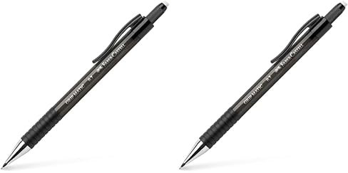 Faber-Castell 137799 - Portaminas Grip Matic - Negro - 0,7mm (Paquete de 2)