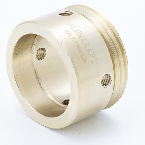 BLUMKRAFT Heizkörper-Adapter aus Messing, kompatibel mit Danfoss RA (20-23 mm) auf M30 x 1,5, für Thermostat/Thermostatkopf M30 x 1,5 männlich