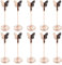 Table Number Holders 10Pcs 5 Metal Elegant Decorative Rose Gold Place Card Holders with Butterfly Menu Memo Clips for Wedding Party Favors Place Card
