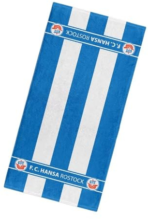 F.C. Hansa Rostock Handtuch „Blockstreifen 50 x 100 cm