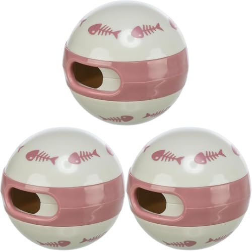 TRIXIE Cat Activity Snackball, verstellbare Öffnung, d 6 cm (Packung mit 3)