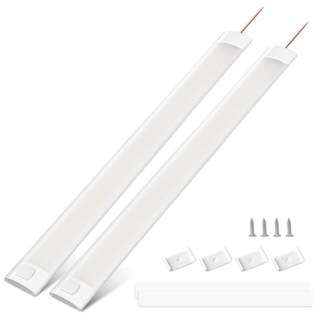 Bonlux 12V LED Lampe Wohnmobil, 12 Volt Leiste für Campingbus, 12V 120LED Streifen & Auto Innenbeleuchtung, Leuchten für Wohnmobil, Caravan, Boot, 4000K, 2 Stück