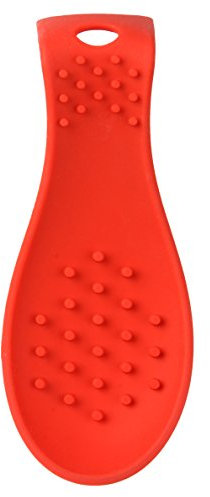 Dexas GSR2-1795 Small Silicone Spoon Rest, Red