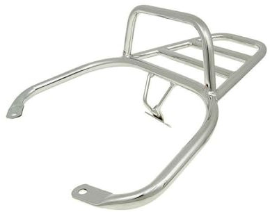 2EXTREME Gepäckträger Chrom - kompatibel mit Vespa LX 50 / LXV/LX 125ie - robuster Topcaseträger hinten - wetterfest verchromt - langlebige Qualität - perfektes Vespa Zubehör