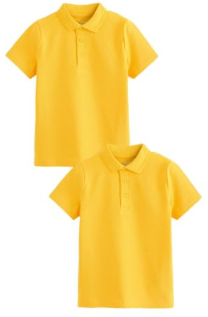 NEXT Jungen Schul-Poloshirts aus Baumwolle im 2er-Pack 98-176