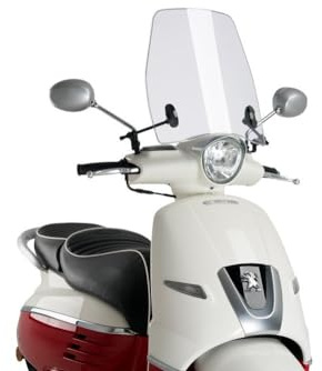 Puig 9217W Urban Rollerscheibe optimierte Aerodynamik, Transparent