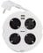 REV Steckdosenleiste PowerDisc - Mehrfachsteckdose 4-Fach mit 2X USB & Schalter, 1,4m, weiß