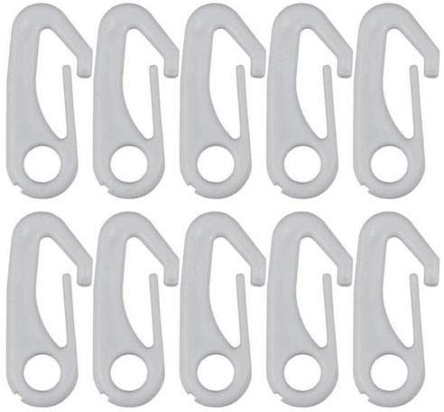 10 Stück Nylon Flaggenmast Clip Haken Befestigung Hardware – zur Befestigung von Fahne an Fahnenmast mit Seil – UV-Schutz, zuverlässig, wasserabweisend, viel leiser als Metall- oder Messing-Clips