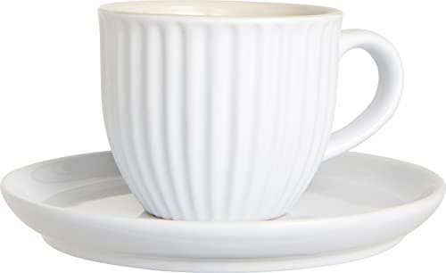 Ib Laursen Mynte Tasse & Unterteller pure white