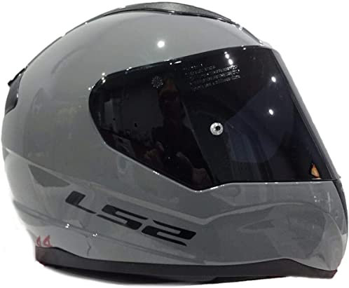 LS2 FF353 RAPID Full Face Motorcycle Helmet Motorbike Racing Sports Crash Helmet Nardo Grey with FREE Dark Visor (XS)