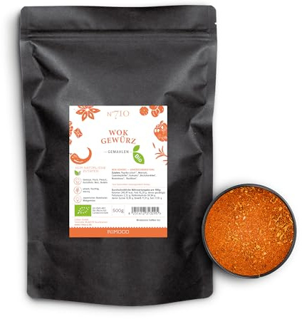 Bio Wok Gewürz N°710 | Großpackung 500g | perfekt für Gemüse & Hähnchen | würzig & pikant