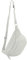 modamoda de - T77 - ital. Hüfttasche Bauchtasche Brusttasche Medium aus weichem Leder, Farbe:Lichtgrau