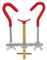 Uadme AST Bieger Werkzeug, Kohlenstoffstahl Astbiegewerkzeug Bonsai Zweig Bieger Bonsai Branch Bender kreativer Baumstamm-Einsteller Baumstamm-Modulator für Bonsai-Gartenarbeit
