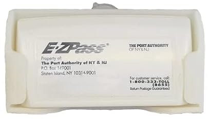 EZ Pass Holder per New EZ-Pass e I-Pass - Supporto per transponder - Alta temperatura - Montaggio a 3 punti (1 pezzo) - Bianco