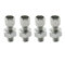 PZRT 4pcs Brake Caliper Barrel Adjusters 6mm Bicycle Brake Parts Silver Barrel Adjuster Bolt with Locknut