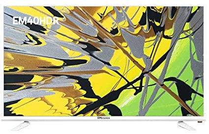 EMtronics EM40HDRW 40 Inch Full HD 1080p LED TV with Freeview, HDMI and USB - White