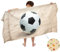 Ulticool Mikrofaser Kinder Handtuch 140 x 70 cm - Fußball Strand Dinosaurier - Leicht Reisehandtuch Schnelltrocknend Badetuch Strandhandtuch Microfaser Microfiber - Reise Strand Kind Junge